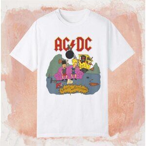 ACDC T-Shirt Beavis And Butt-Head World Tour 1996 Rock Band Graphic 81